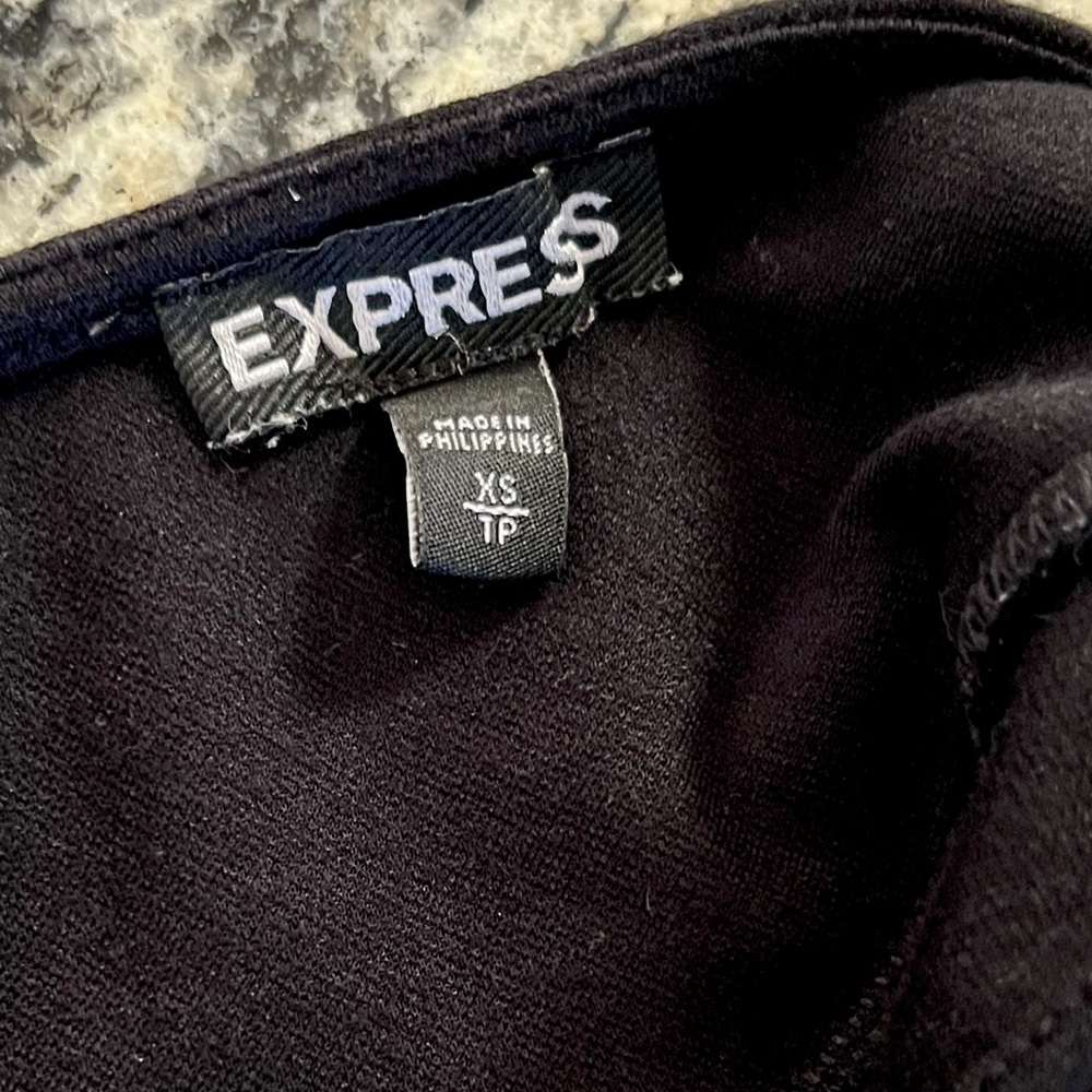 Express Black Ruffle-Sleeve Tank Top Size XS - Picture 2 of 7